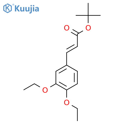 tert-butyl (2E)-3-(3,4-diethoxyphenyl)prop-2-enoate structure