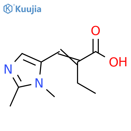 Butanoic acid, 2-[(1,2-dimethyl-1H-imidazol-5-yl)methylene]- structure