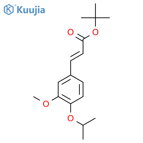 tert-butyl (2E)-3-3-methoxy-4-(propan-2-yloxy)phenylprop-2-enoate structure