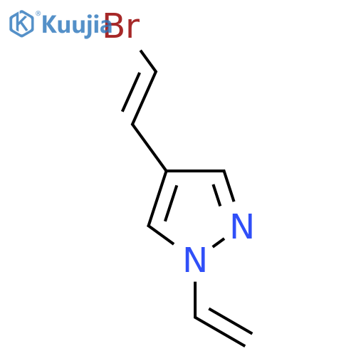 4-(2-bromoethenyl)-1-ethenyl-1H-pyrazole structure