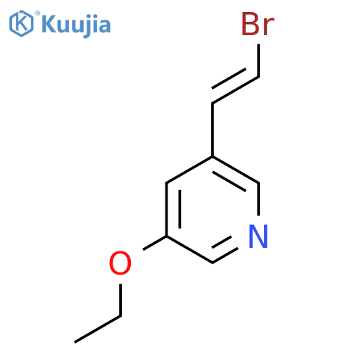 3-(2-Bromoethenyl)-5-ethoxypyridine structure