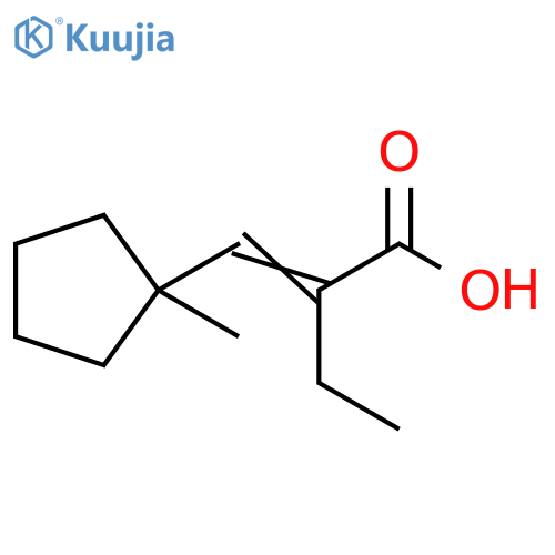 Butanoic acid, 2-[(1-methylcyclopentyl)methylene]- structure