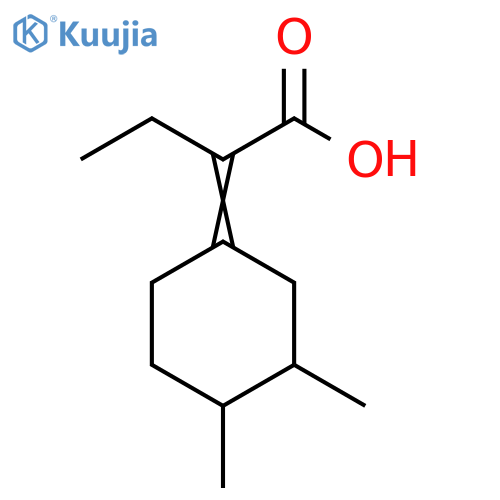 Butanoic acid, 2-(3,4-dimethylcyclohexylidene)- structure