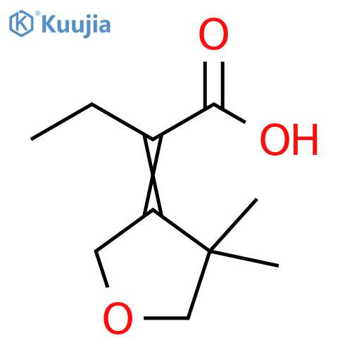 Butanoic acid, 2-(dihydro-4,4-dimethyl-3(2H)-furanylidene)- structure
