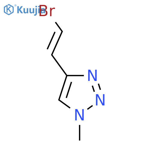 4-(2-bromoethenyl)-1-methyl-1H-1,2,3-triazole structure
