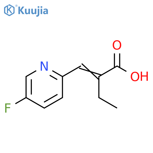 Butanoic acid, 2-[(5-fluoro-2-pyridinyl)methylene]- structure