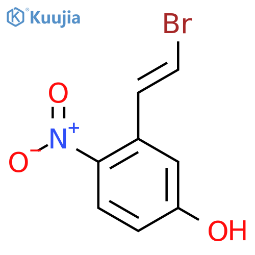 3-(2-Bromoethenyl)-4-nitrophenol structure