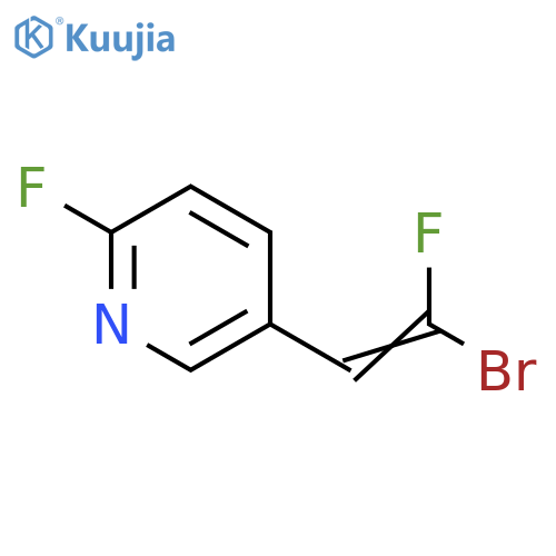 Pyridine, 5-(2-bromo-2-fluoroethenyl)-2-fluoro- structure