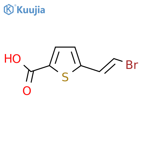5-(2-Bromoethenyl)thiophene-2-carboxylic acid structure
