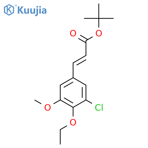 tert-butyl (2E)-3-(3-chloro-4-ethoxy-5-methoxyphenyl)prop-2-enoate structure
