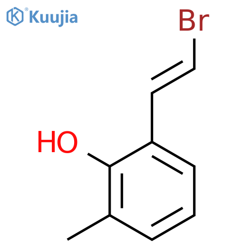 2-(2-Bromoethenyl)-6-methylphenol structure