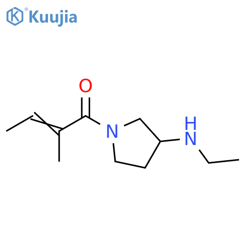 2-Buten-1-one, 1-[3-(ethylamino)-1-pyrrolidinyl]-2-methyl- structure