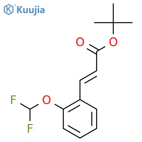 tert-butyl (2E)-3-2-(difluoromethoxy)phenylprop-2-enoate structure
