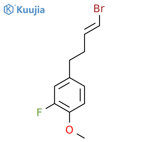 4-(4-Bromobut-3-en-1-yl)-2-fluoro-1-methoxybenzene structure