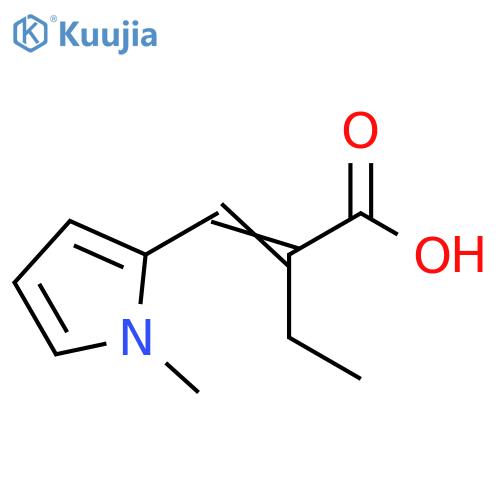Butanoic acid, 2-[(1-methyl-1H-pyrrol-2-yl)methylene]- structure