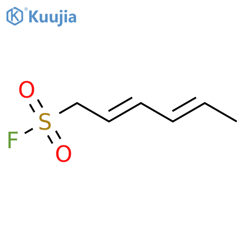 Hexa-2,4-diene-1-sulfonyl fluoride structure
