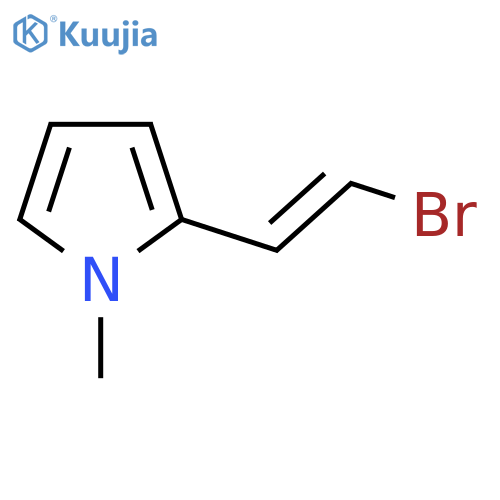 2-(2-bromoethenyl)-1-methyl-1H-pyrrole structure