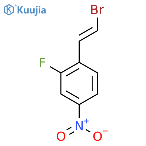 1-(2-Bromoethenyl)-2-fluoro-4-nitrobenzene structure