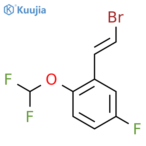 2-(2-Bromoethenyl)-1-(difluoromethoxy)-4-fluorobenzene structure
