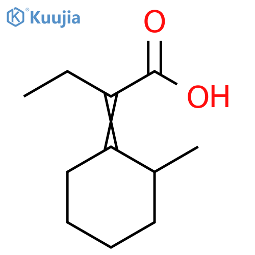 Butanoic acid, 2-(2-methylcyclohexylidene)- structure