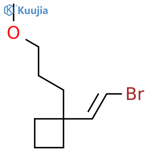 1-(2-Bromoethenyl)-1-(3-methoxypropyl)cyclobutane structure