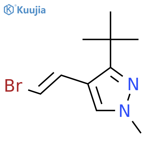 4-(2-bromoethenyl)-3-tert-butyl-1-methyl-1H-pyrazole structure