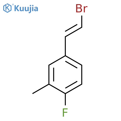 4-(2-Bromoethenyl)-1-fluoro-2-methylbenzene structure