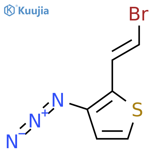 3-Azido-2-(2-bromoethenyl)thiophene structure