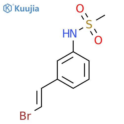 N-[3-(2-bromoethenyl)phenyl]methanesulfonamide structure
