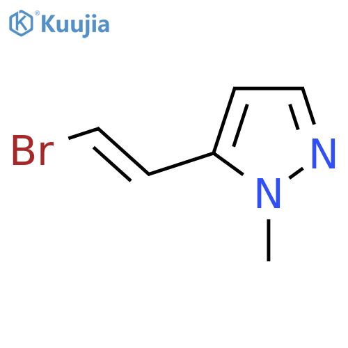 5-(2-bromoethenyl)-1-methyl-1H-pyrazole structure