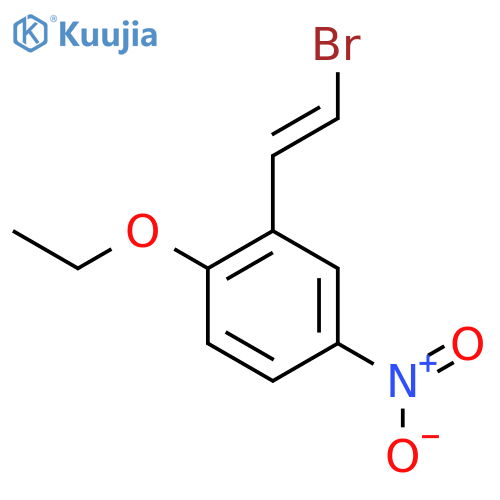 2-(2-Bromoethenyl)-1-ethoxy-4-nitrobenzene structure