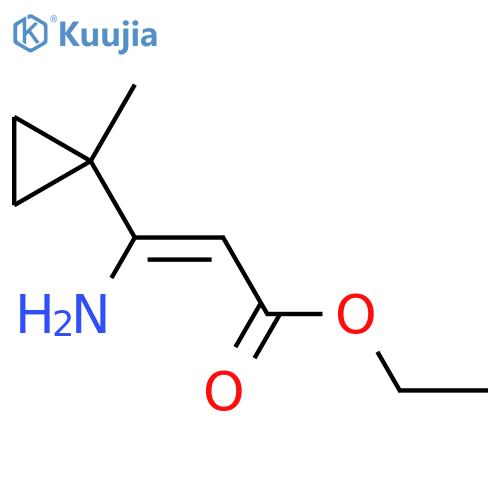 ethyl (2Z)-3-amino-3-(1-methylcyclopropyl)prop-2-enoate structure