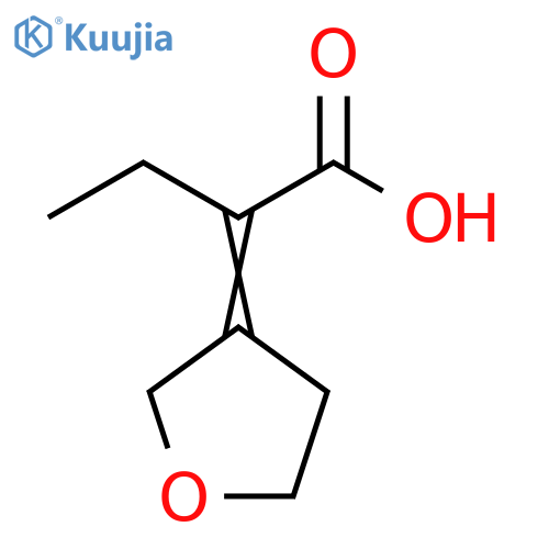 Butanoic acid, 2-(dihydro-3(2H)-furanylidene)- structure