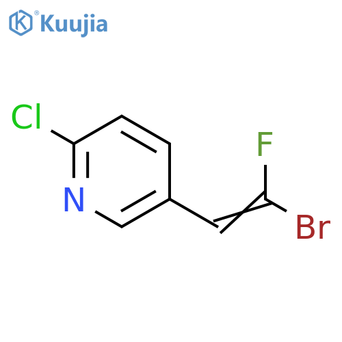 Pyridine, 5-(2-bromo-2-fluoroethenyl)-2-chloro- structure