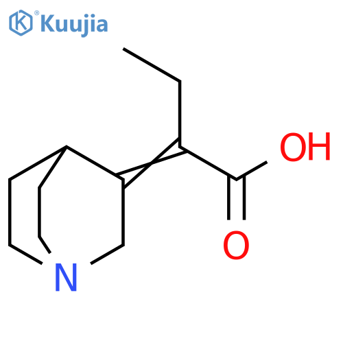 Butanoic acid, 2-(1-azabicyclo[2.2.2]oct-3-ylidene)- structure