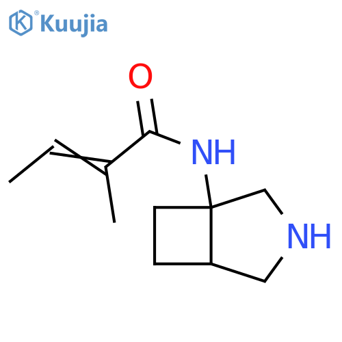 2-Butenamide, N-3-azabicyclo[3.2.0]hept-1-yl-2-methyl- structure