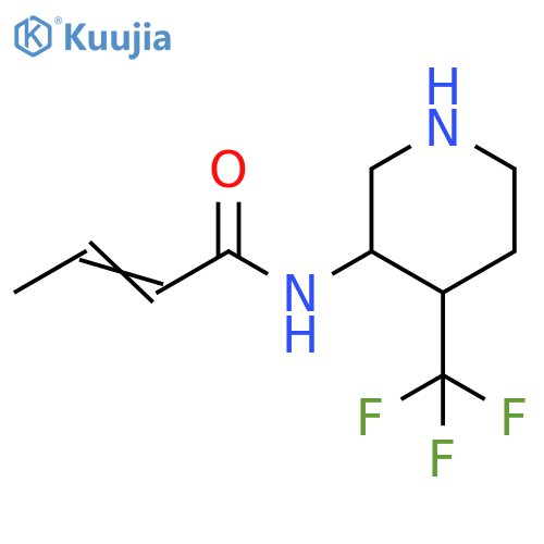 2-Butenamide, N-[4-(trifluoromethyl)-3-piperidinyl]- structure
