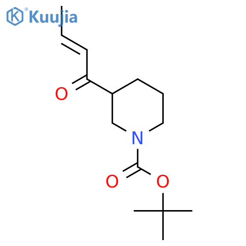 Tert-butyl 3-(but-2-enoyl)piperidine-1-carboxylate structure