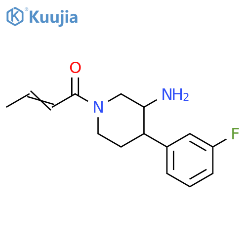 2-Buten-1-one, 1-[3-amino-4-(3-fluorophenyl)-1-piperidinyl]- structure