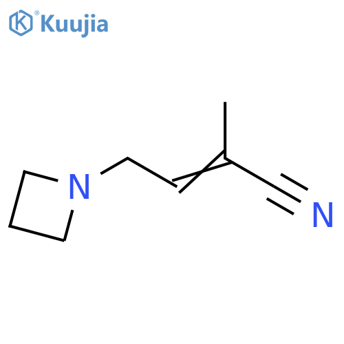 2-Butenenitrile, 4-(1-azetidinyl)-2-methyl- structure