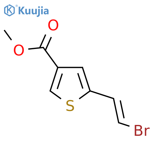 Methyl 5-(2-bromoethenyl)thiophene-3-carboxylate structure