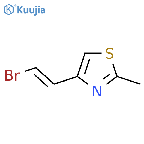 4-(2-Bromoethenyl)-2-methyl-1,3-thiazole structure