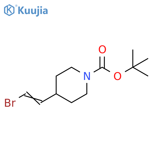 tert-butyl 4-(2-bromoethenyl)piperidine-1-carboxylate structure