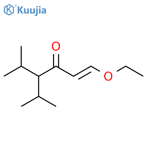 1-ethoxy-5-methyl-4-(propan-2-yl)hex-1-en-3-one structure