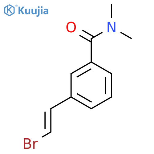 3-(2-bromoethenyl)-N,N-dimethylbenzamide structure