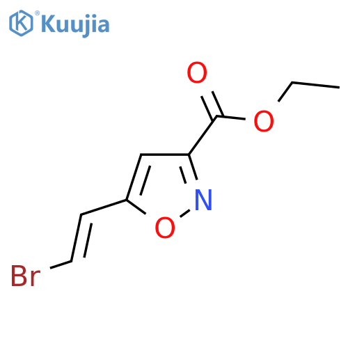 Ethyl 5-(2-bromoethenyl)-1,2-oxazole-3-carboxylate structure