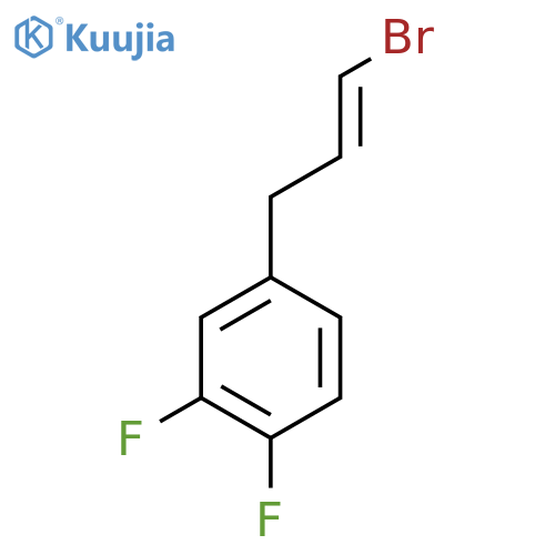 4-(3-Bromoprop-2-en-1-yl)-1,2-difluorobenzene structure