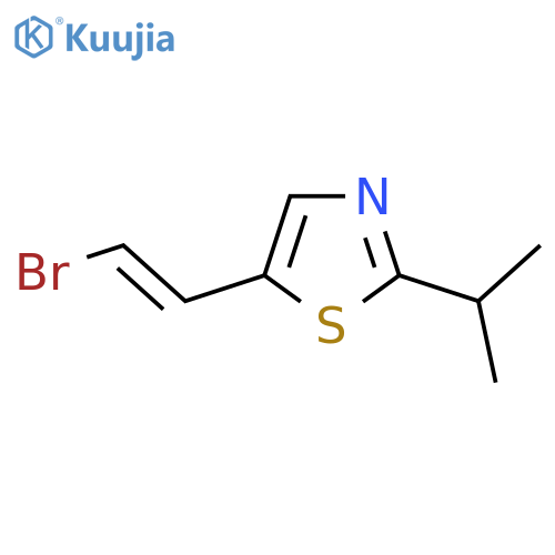 5-(2-Bromoethenyl)-2-(propan-2-yl)-1,3-thiazole structure