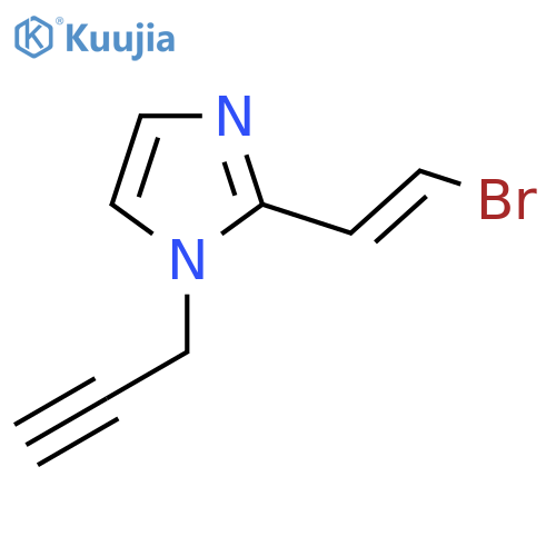 2-(2-bromoethenyl)-1-(prop-2-yn-1-yl)-1H-imidazole structure