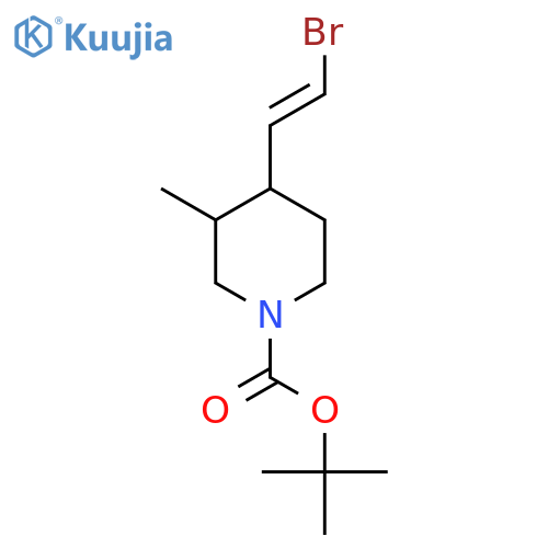 Tert-butyl 4-(2-bromoethenyl)-3-methylpiperidine-1-carboxylate structure